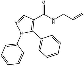 N-ALLYL-1,5-DIPHENYL-1H-PYRAZOLE-4-CARBOXAMIDE Struktur