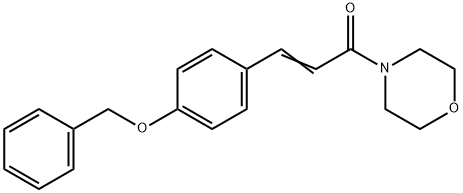 (E)-3-[4-(BENZYLOXY)PHENYL]-1-MORPHOLINO-2-PROPEN-1-ONE Struktur