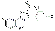 N-(3-CHLOROPHENYL)-8-METHYL-4H-THIENO[3,2-C]THIOCHROMENE-2-CARBOXAMIDE Struktur