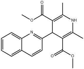 DIMETHYL 2,6-DIMETHYL-4-(2-QUINOLINYL)-1,4-DIHYDRO-3,5-PYRIDINEDICARBOXYLATE Struktur