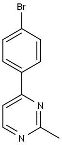 4-(4-BROMOPHENYL)-2-METHYLPYRIMIDINE Struktur