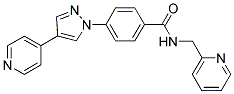 N-(2-PYRIDINYLMETHYL)-4-[4-(PYRIDIN-4-YL)-1H-PYRAZOL-1-YL]BENZAMIDE Struktur