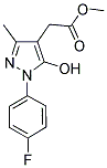 METHYL 2-[1-(4-FLUOROPHENYL)-5-HYDROXY-3-METHYL-1H-PYRAZOL-4-YL]ACETATE Struktur