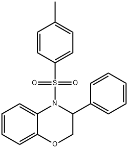 4-[(4-METHYLPHENYL)SULFONYL]-3-PHENYL-3,4-DIHYDRO-2H-1,4-BENZOXAZINE Struktur