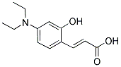 (2E)-3-[4-(DIETHYLAMINO)-2-HYDROXYPHENYL]ACRYLIC ACID Struktur