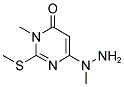 3-METHYL-6-(1-METHYLHYDRAZINO)-2-(METHYLSULFANYL)PYRIMIDIN-4(3H)-ONE Struktur