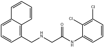 N-(2,3-DICHLOROPHENYL)-2-[(1-NAPHTHYLMETHYL)AMINO]ACETAMIDE Struktur