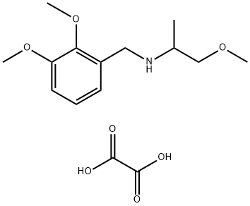 (2,3-DIMETHOXY-BENZYL)-(2-METHOXY-1-METHYL-ETHYL)-AMINE OXALATE Struktur