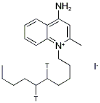 4-AMINO-1-DECYLQUINALDINIUM IODIDE, [DECYL-5,6-3H] Struktur