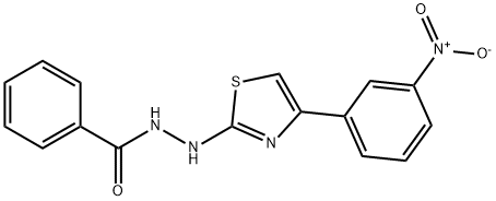 N'-[4-(3-NITROPHENYL)-1,3-THIAZOL-2-YL]BENZENECARBOHYDRAZIDE Struktur