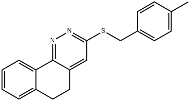 3-[(4-METHYLBENZYL)SULFANYL]-5,6-DIHYDROBENZO[H]CINNOLINE Struktur