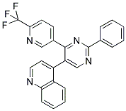 4-[2-PHENYL-4-(6-(TRIFLUOROMETHYL)PYRIDIN-3-YL)PYRIMIDIN-5-YL]QUINOLINE Struktur