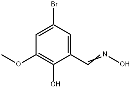 5-BROMO-2-HYDROXY-3-METHOXYBENZALDEHYDE OXIME Struktur