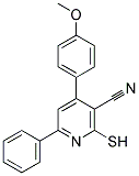 3-PYRIDINECARBONITRILE, 2-MERCAPTO-4-(4-METHOXYPHENYL)-6-PHENYL- Struktur