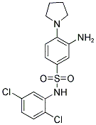 3-AMINO-N-(2,5-DICHLORO-PHENYL)-4-PYRROLIDIN-1-YL-BENZENESULFONAMIDE Struktur