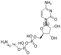 CYTIDINE DIPHOSPHOETHANOLAMINE, [ETHANOLAMINE 1,2-14C] Struktur