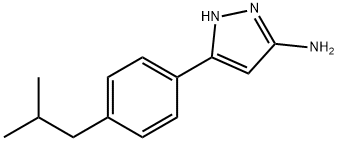 5-(4-ISOBUTYLPHENYL)-2H-PYRAZOL-3-YLAMINE Structure