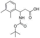 3-TERT-BUTOXYCARBONYLAMINO-3-(2,3-DIMETHYL-PHENYL)-PROPIONIC ACID Struktur