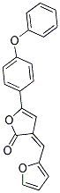 (3Z)-3-(2-FURYLMETHYLENE)-5-(4-PHENOXYPHENYL)FURAN-2(3H)-ONE Struktur