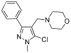 4-[(5-CHLORO-1-METHYL-3-PHENYL-1H-PYRAZOL-4-YL)METHYL]MORPHOLINE Struktur