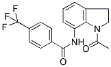 N-(1-ACETYL-2,3-DIHYDRO-1H-INDOL-7-YL)-4-(TRIFLUOROMETHYL)BENZAMIDE Struktur