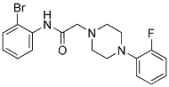 N-(2-BROMOPHENYL)-2-(4-(2-FLUOROPHENYL)PIPERAZINYL)ETHANAMIDE Struktur