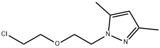 1-[2-(2-CHLORO-ETHOXY)-ETHYL]-3,5-DIMETHYL-1H-PYRAZOLE Struktur