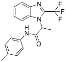 N-(4-METHYLPHENYL)-2-[2-(TRIFLUOROMETHYL)-1H-1,3-BENZIMIDAZOL-1-YL]PROPANAMIDE Struktur