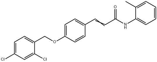 (E)-3-(4-[(2,4-DICHLOROBENZYL)OXY]PHENYL)-N-(2-METHYLPHENYL)-2-PROPENAMIDE Struktur