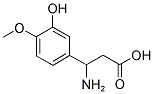 3-AMINO-3-(3-HYDROXY-4-METHOXY-PHENYL)-PROPIONIC ACID Struktur