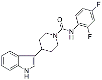 N-(2,4-DIFLUOROPHENYL)-4-(1H-INDOL-3-YL)PIPERIDINE-1-CARBOXAMIDE Struktur