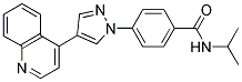 N-ISOPROPYL-4-[4-(QUINOLIN-4-YL)-1H-PYRAZOL-1-YL]BENZAMIDE Struktur