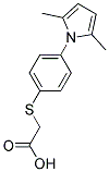 ([4-(2,5-DIMETHYL-1H-PYRROL-1-YL)PHENYL] SULFANYL)-ACETIC ACID Struktur