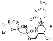 2'-FLUORO-2'-DEOXYCYTIDINE-5'-TRIPHOSPHATE LITHIUM SALT Struktur