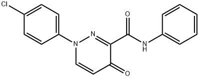 1-(4-CHLOROPHENYL)-4-OXO-N-PHENYL-1,4-DIHYDRO-3-PYRIDAZINECARBOXAMIDE Struktur