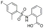 2-(4-FLUORO-2-METHYL-BENZENESULFONYLAMINO)-BENZOIC ACID Struktur