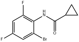 N-(6-BROMO-2,4-DIFLUOROPHENYL)CYCLOPROPYLFORMAMIDE Struktur