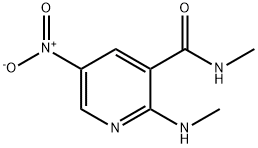 5-NITRO-N-METHYL-2-(METHYLAMINO)PYRIDINE-3-CARBOXAMIDE Struktur