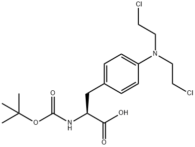 BOC-4-BIS(2-CHLOROETHYL)AMINO-L-PHENYLALANINE Struktur