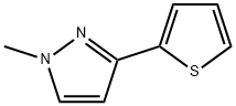 1-METHYL-3-(2-THIENYL)-1H-PYRAZOLE Struktur