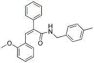 (Z)-3-(2-METHOXYPHENYL)-N-(4-METHYLBENZYL)-2-PHENYL-2-PROPENAMIDE Struktur