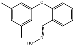 2-(3,5-DIMETHYLPHENOXY)BENZENECARBALDEHYDE OXIME Struktur