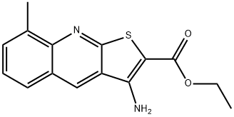 3-AMINO-8-METHYL-THIENO[2,3-B]QUINOLINE-2-CARBOXYLIC ACID Struktur