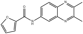 N-(2,3-DIMETHYL-6-QUINOXALINYL)-2-FURAMIDE Struktur