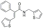 (E)-2-PHENYL-3-(2-THIENYL)-N-(2-THIENYLMETHYL)-2-PROPENAMIDE Struktur