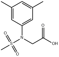 N-(3,5-DIMETHYLPHENYL)-N-(METHYLSULFONYL)GLYCINE Struktur