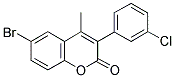 6-BROMO-3(3'-CHLOROPHENYL)-4-METHYLCOUMARIN Struktur