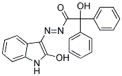 3-{(E)-[HYDROXY(DIPHENYL)ACETYL]DIAZENYL}-1H-INDOL-2-OL Struktur