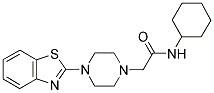 2-(4-(BENZO[D]THIAZOL-2-YL)PIPERAZIN-1-YL)-N-CYCLOHEXYLACETAMIDE Struktur