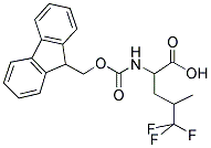 2-(9H-FLUOREN-9-YLMETHOXYCARBONYLAMINO)-5,5,5-TRIFLUORO-4-METHYL-PENTANOIC ACID Struktur